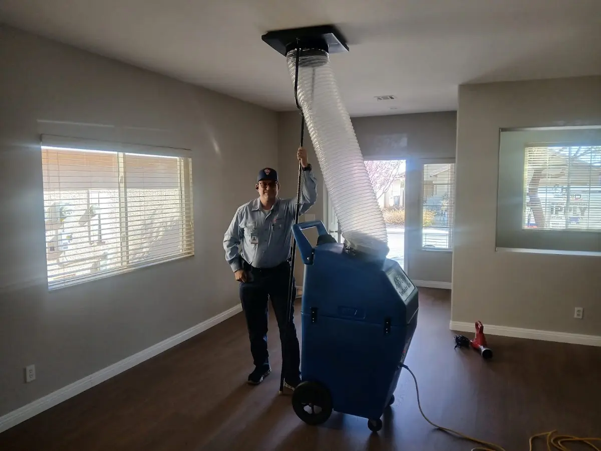 Professional Dryer Vent Cleaning work inside a Venus home